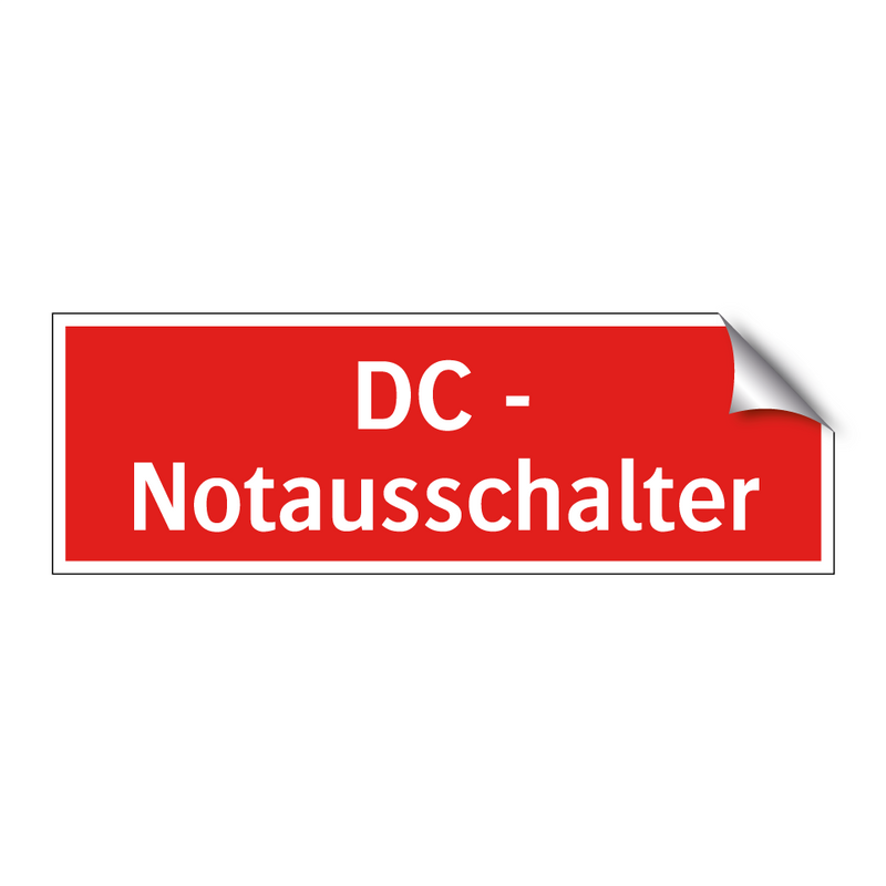 DC - Notausschalter