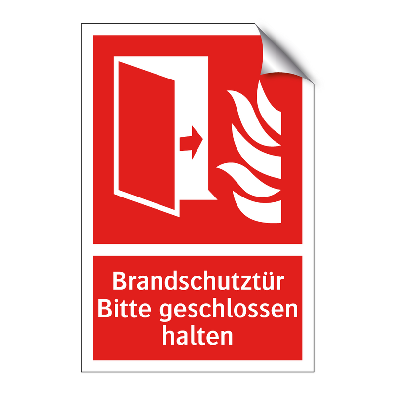 Brandschutztür Bitte geschlossen halten