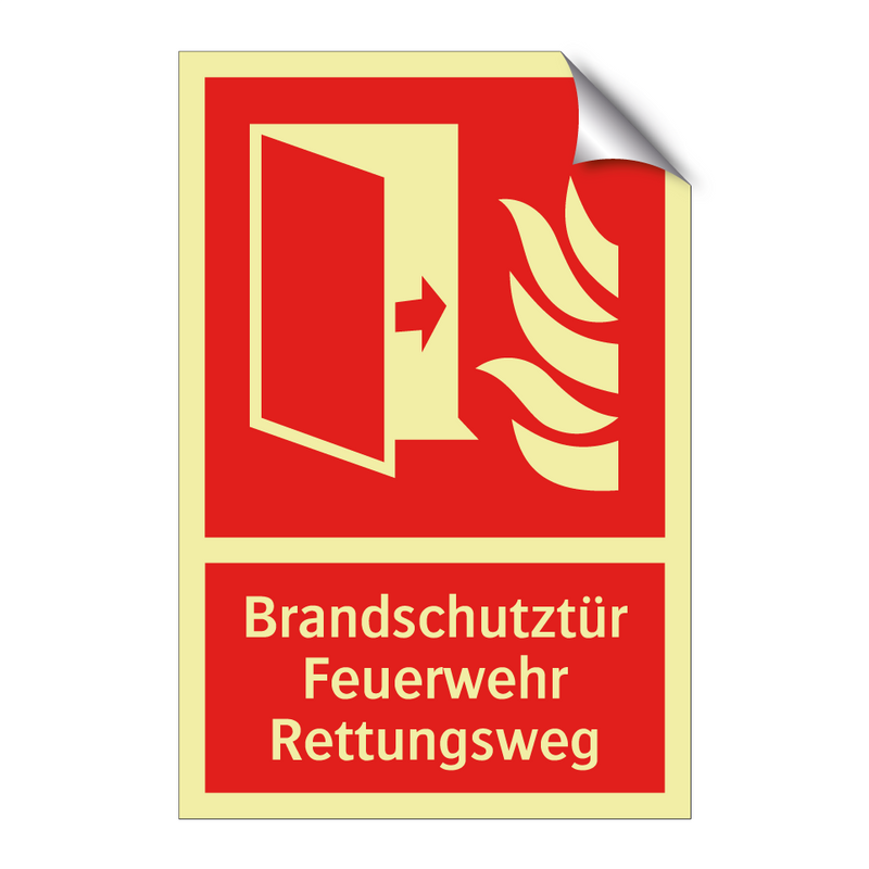 Brandschutztür Feuerwehr Rettungsweg