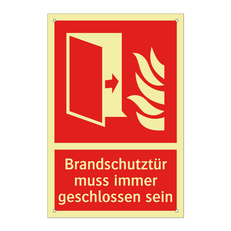 Brandschutztür muss immer geschlossen sein