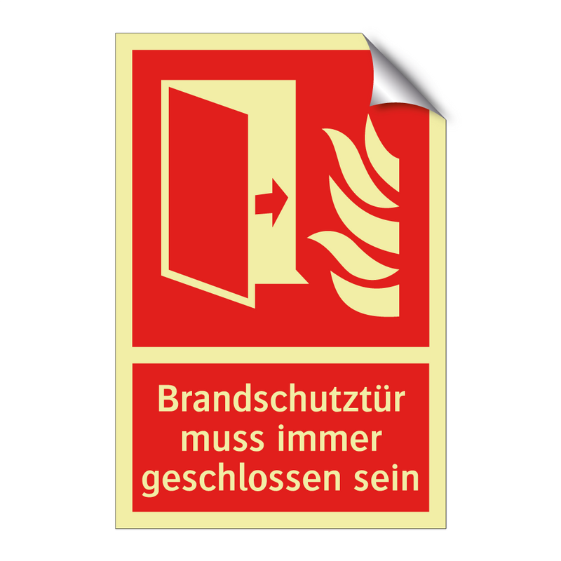 Brandschutztür muss immer geschlossen sein