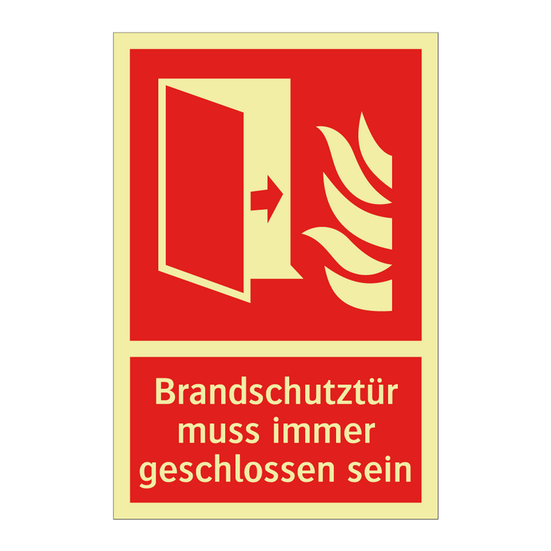 Brandschutztür muss immer geschlossen sein