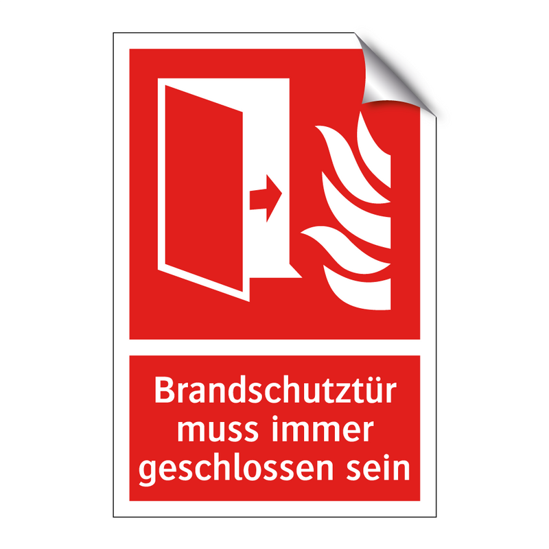 Brandschutztür muss immer geschlossen sein