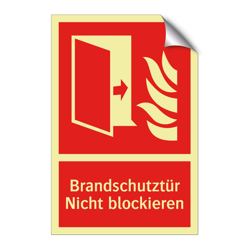 Brandschutztür Nicht blockieren