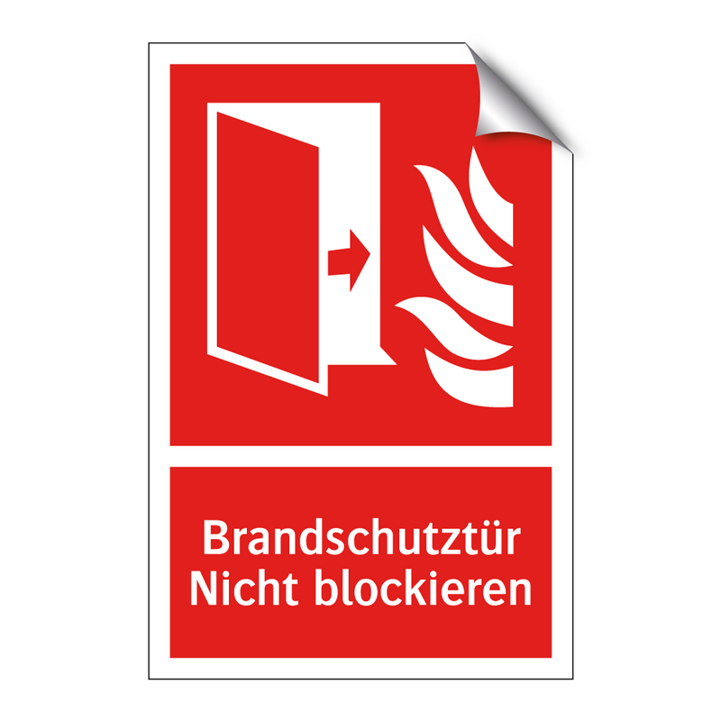 Brandschutztür Nicht blockieren