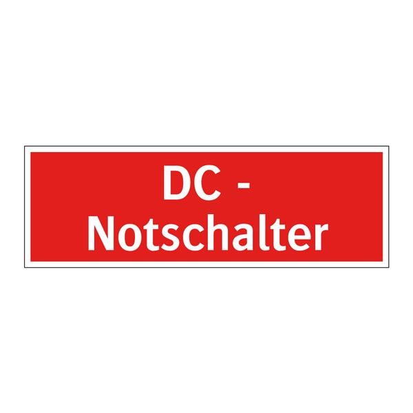 DC - Notschalter