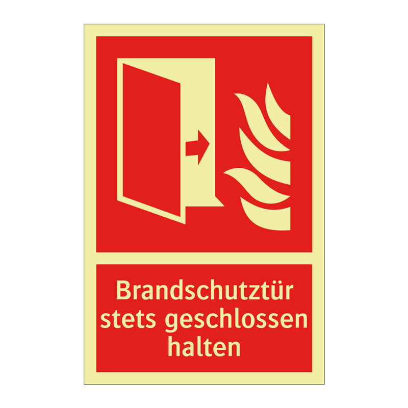 Brandschutztür stets geschlossen halten