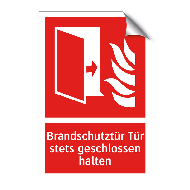 Brandschutztür Tür stets geschlossen halten