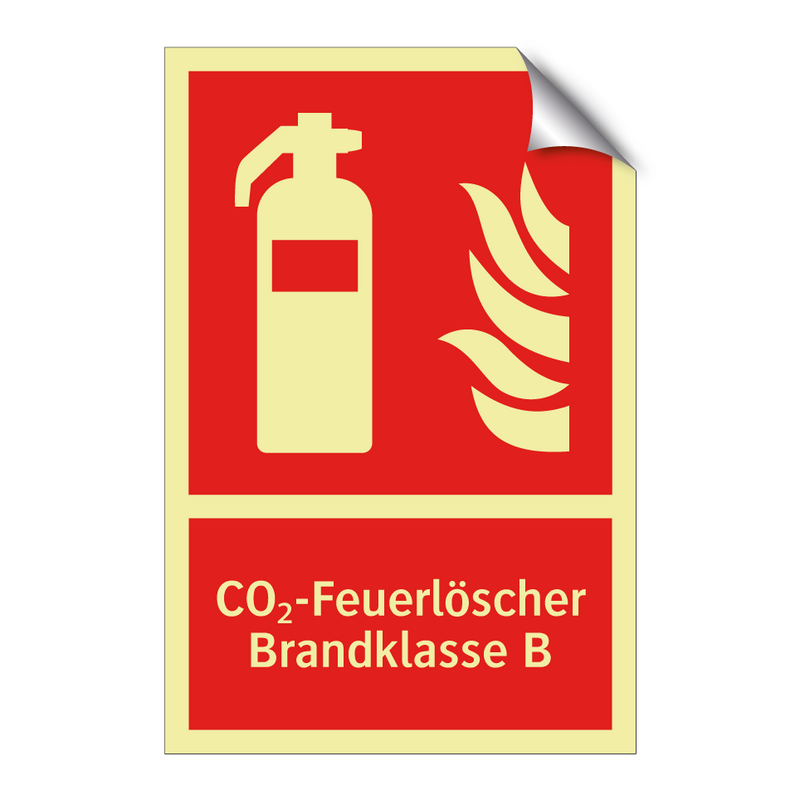 CO₂-Feuerlöscher Brandklasse B