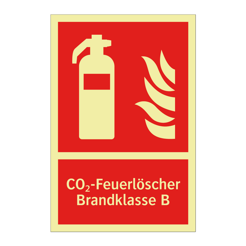 CO₂-Feuerlöscher Brandklasse B