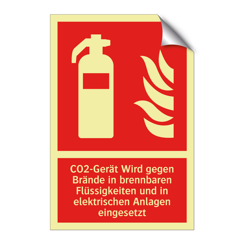 CO2-Gerät Wird gegen Brände in brennbaren Flüssigkeiten und in elektrischen Anlagen eingesetzt