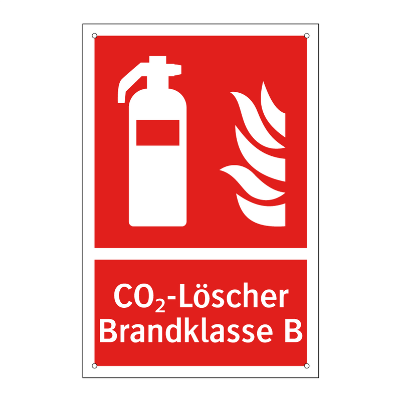 CO₂-Löscher Brandklasse B