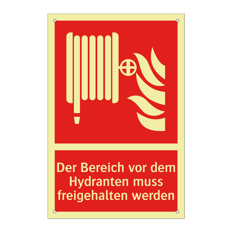 Der Bereich vor dem Hydranten muss freigehalten werden