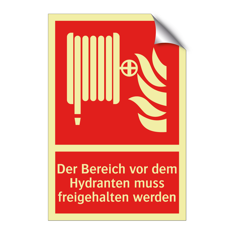 Der Bereich vor dem Hydranten muss freigehalten werden