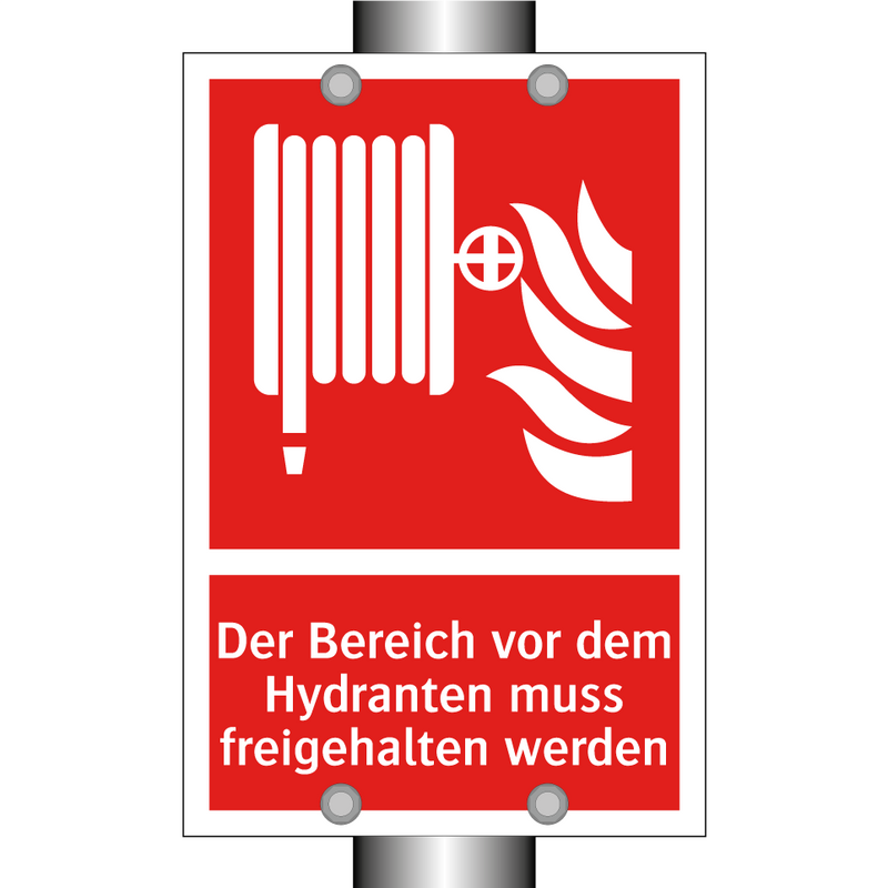 Der Bereich vor dem Hydranten muss freigehalten werden