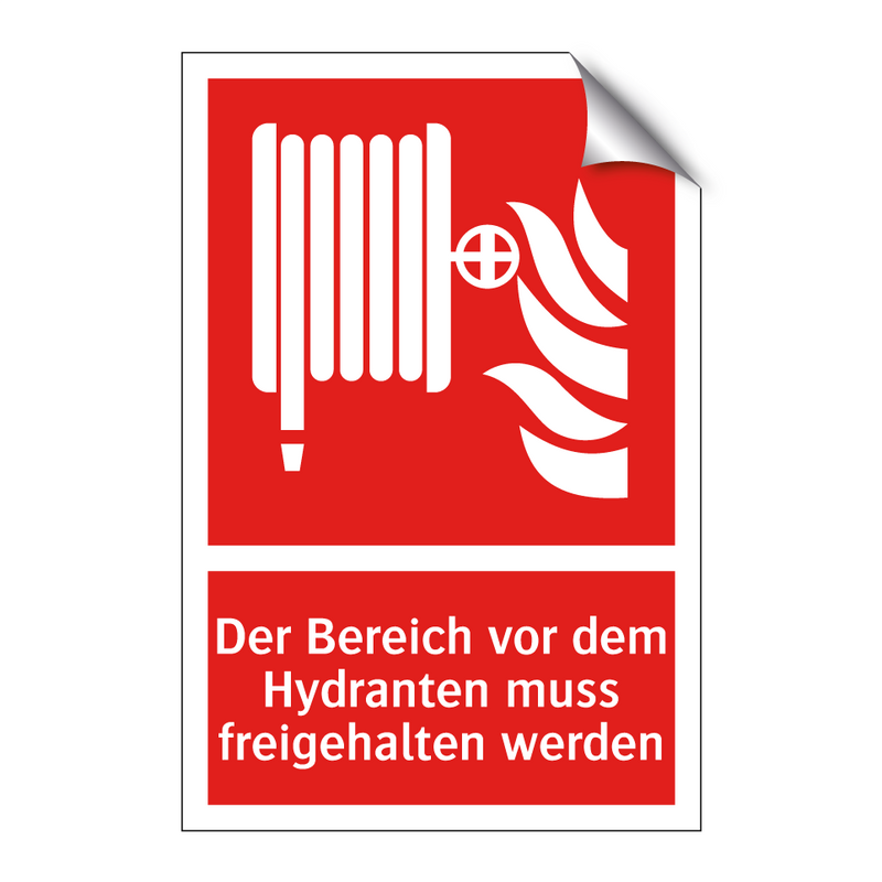 Der Bereich vor dem Hydranten muss freigehalten werden