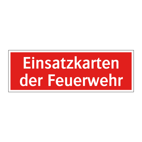 Einsatzkarten der Feuerwehr