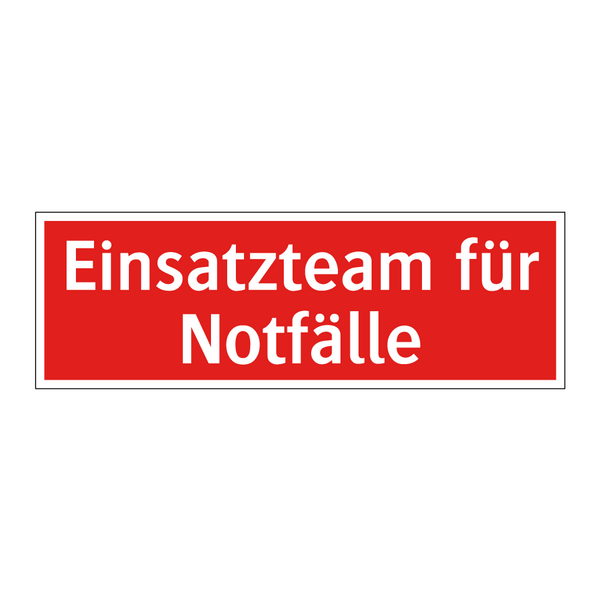 Einsatzteam für Notfälle