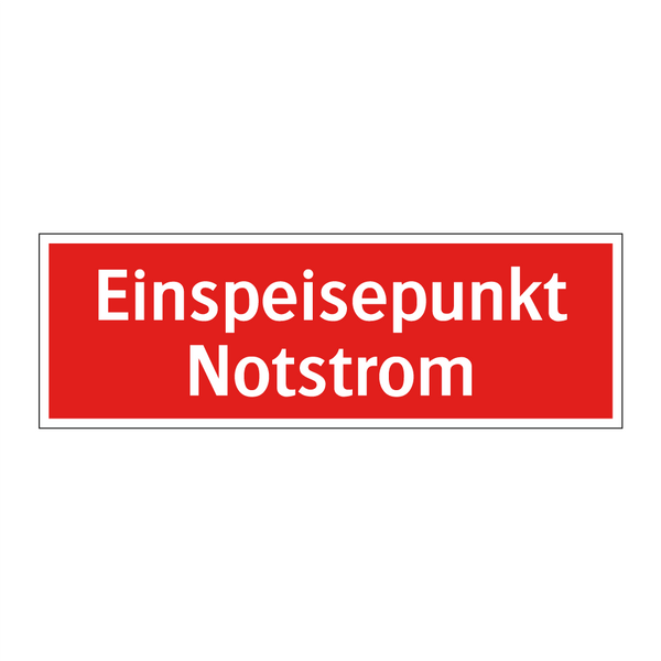 Einspeisepunkt Notstrom