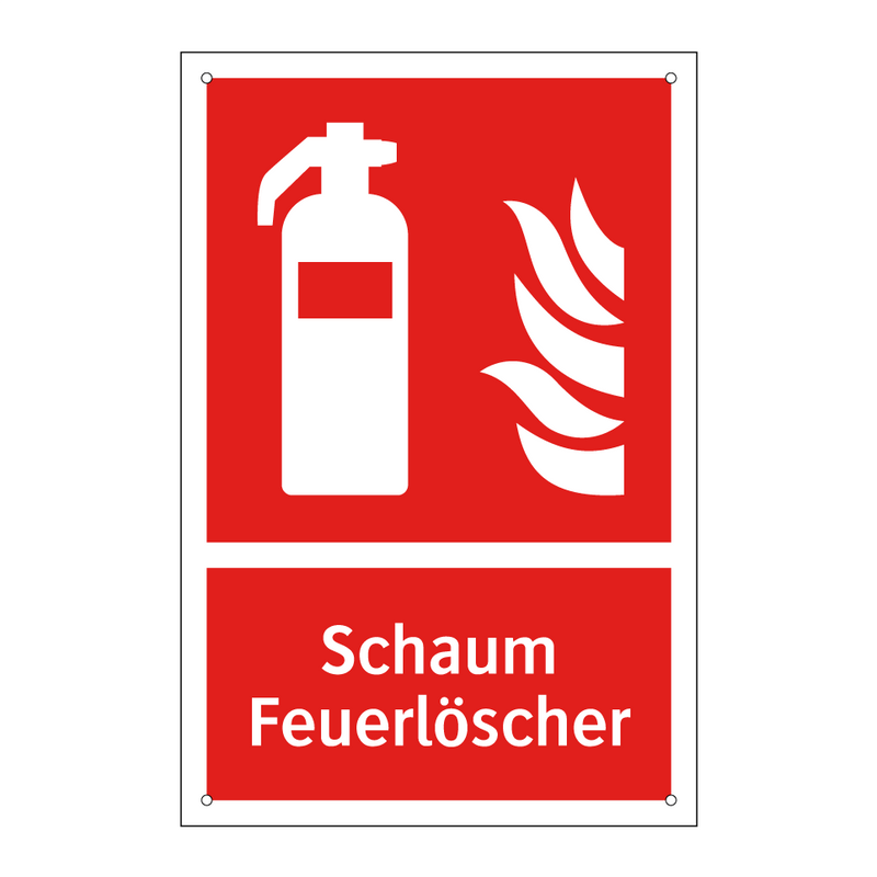 Schaum Feuerlöscher