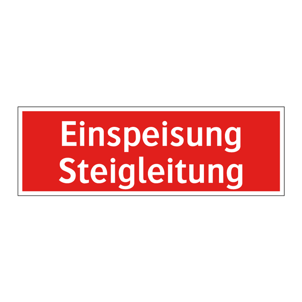 Einspeisung Steigleitung