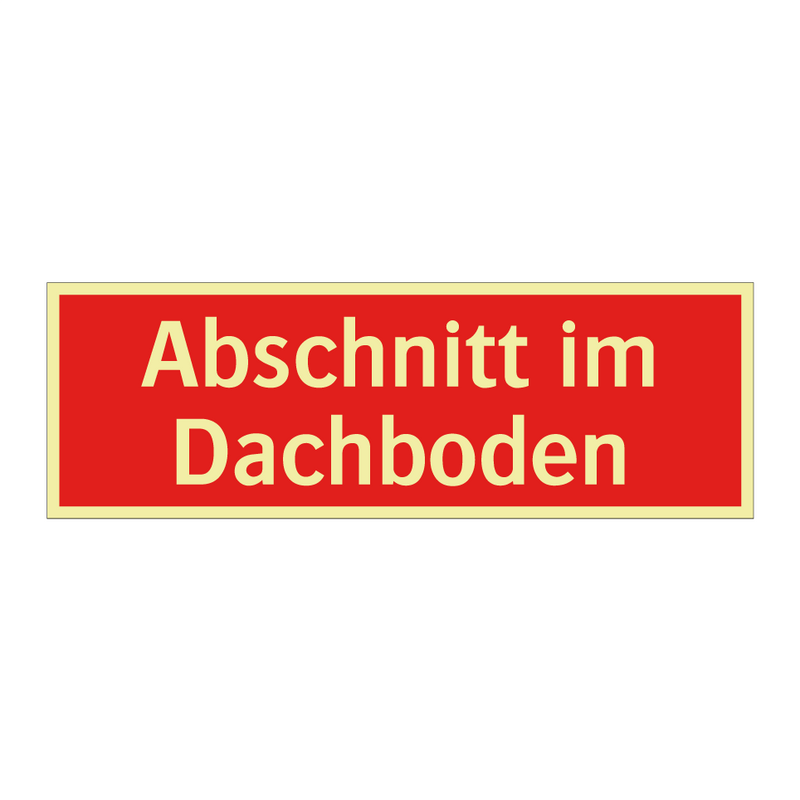 Abschnitt im Dachboden