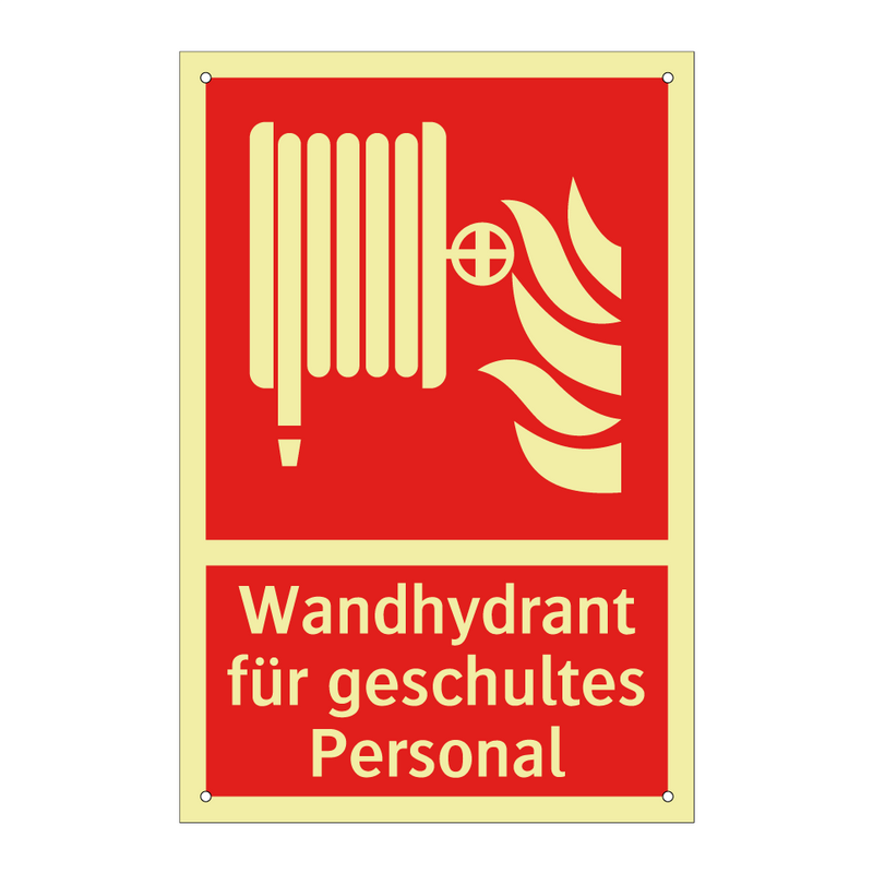 Wandhydrant für geschultes Personal