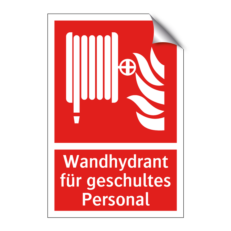 Wandhydrant für geschultes Personal