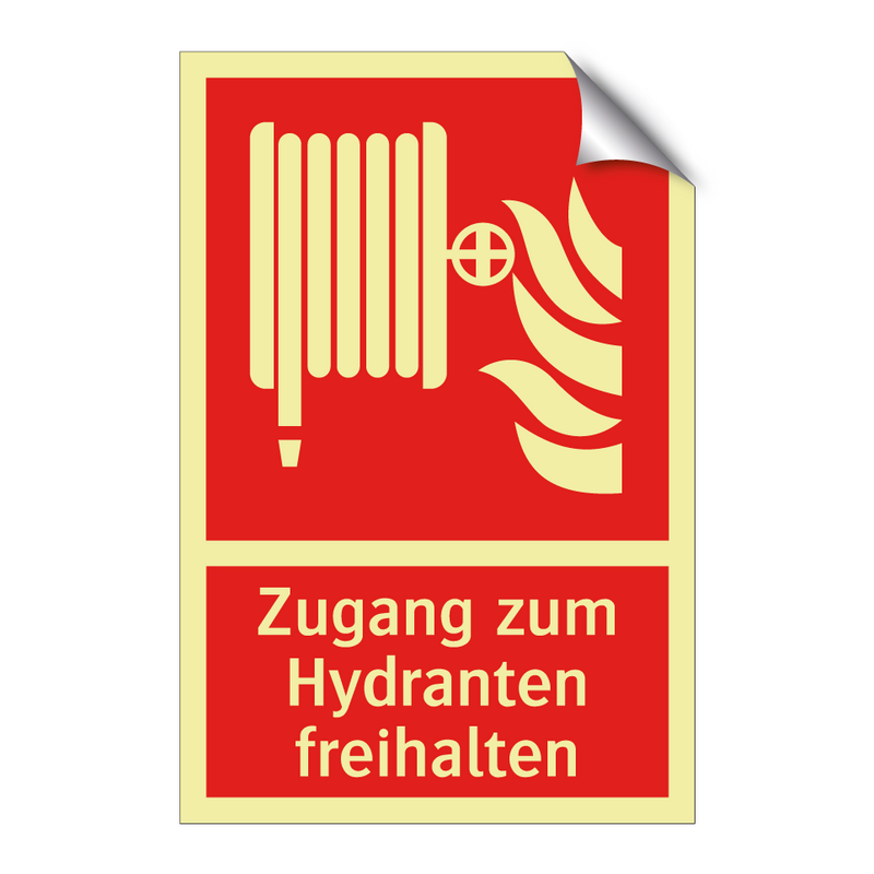 Zugang zum Hydranten freihalten