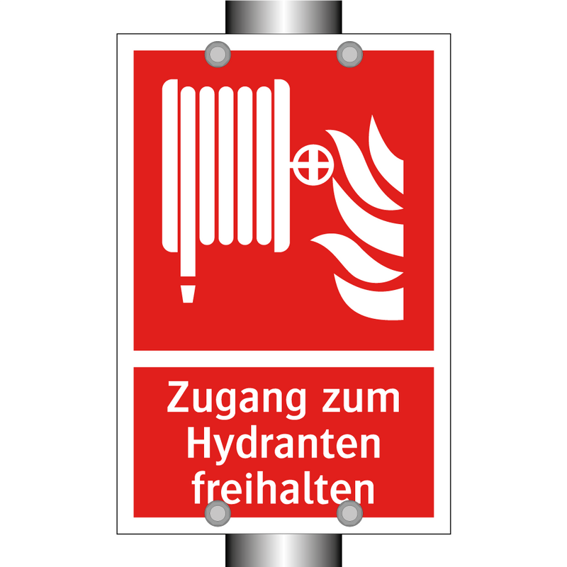 Zugang zum Hydranten freihalten