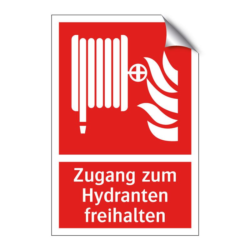 Zugang zum Hydranten freihalten