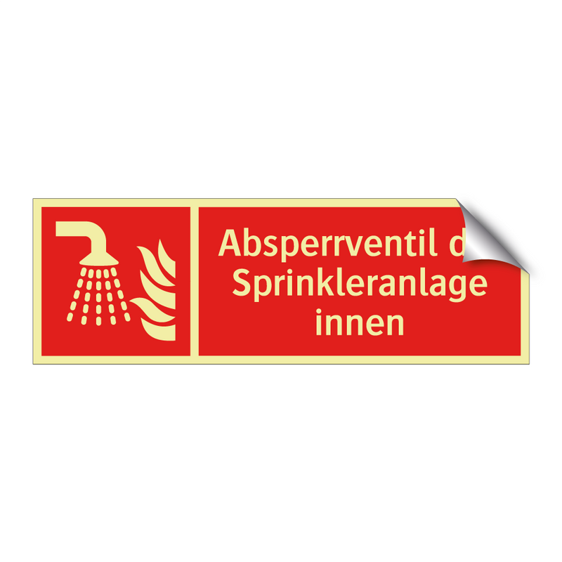 Absperrventil der Sprinkleranlage innen