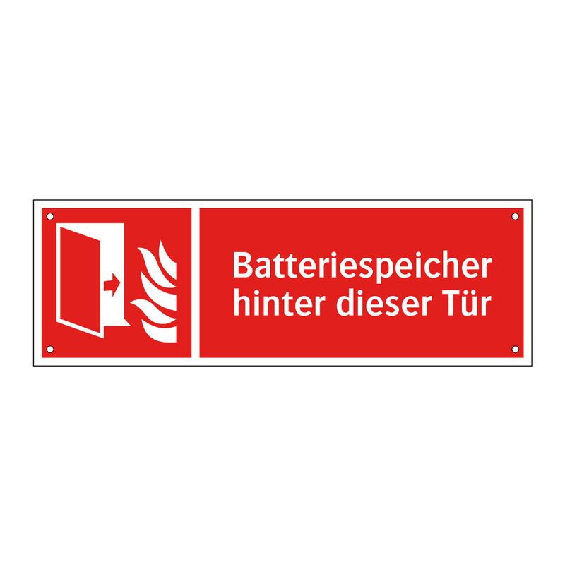 Batteriespeicher hinter dieser Tür