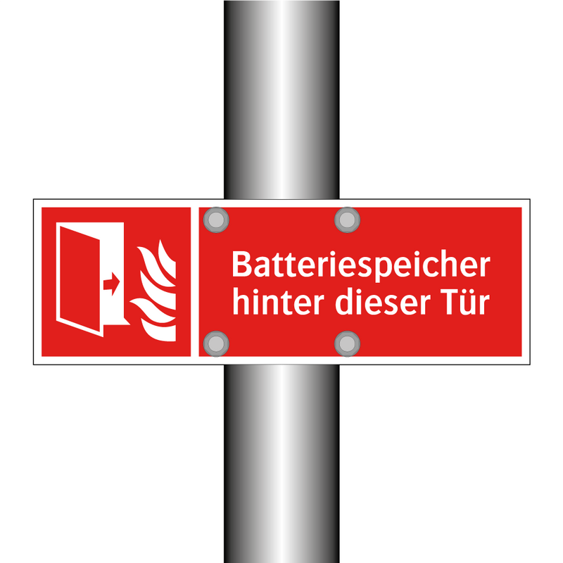 Batteriespeicher hinter dieser Tür