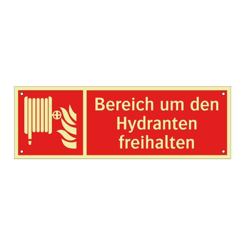 Bereich um den Hydranten freihalten