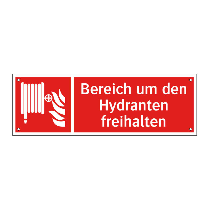 Bereich um den Hydranten freihalten