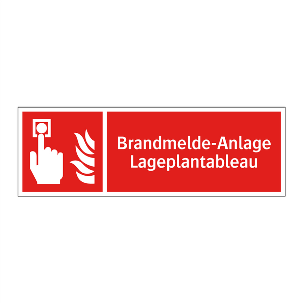 Brandmelde-Anlage Lageplantableau