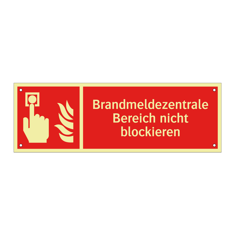 Brandmeldezentrale Bereich nicht blockieren