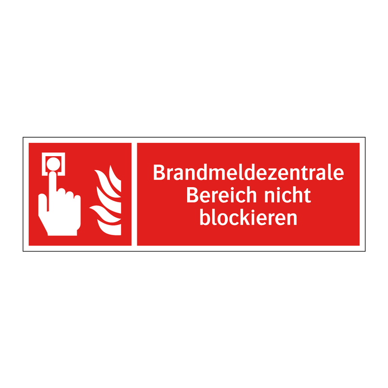 Brandmeldezentrale Bereich nicht blockieren