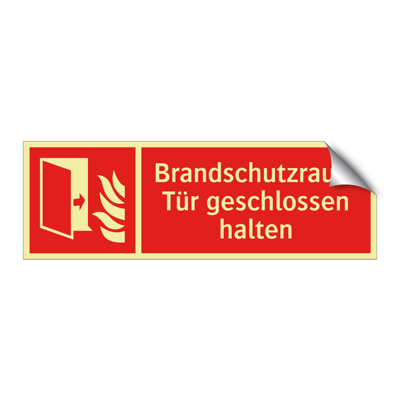 Brandschutzraum Tür geschlossen halten