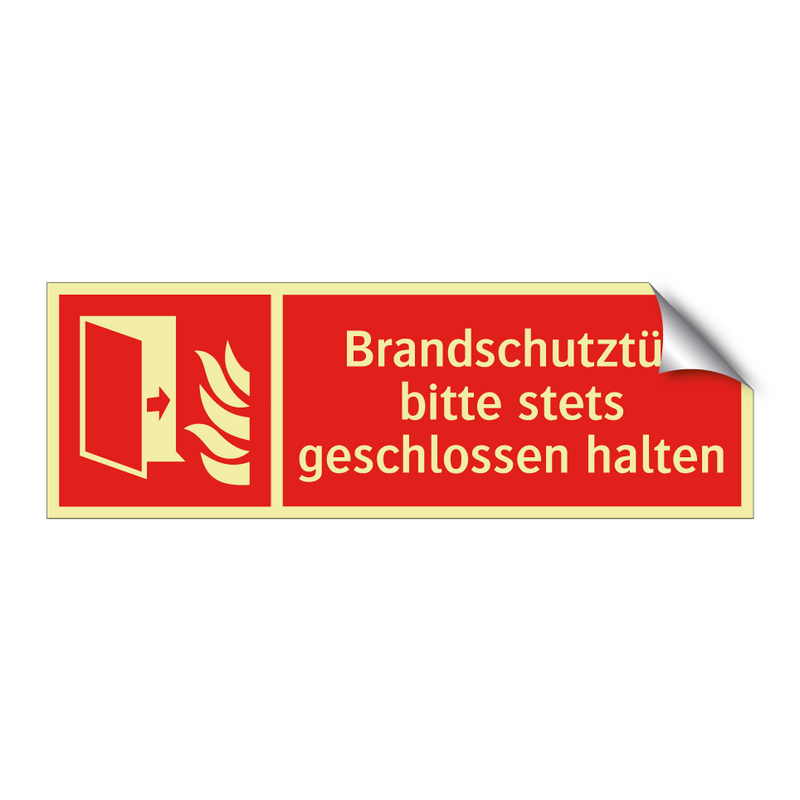 Brandschutztür bitte stets geschlossen halten