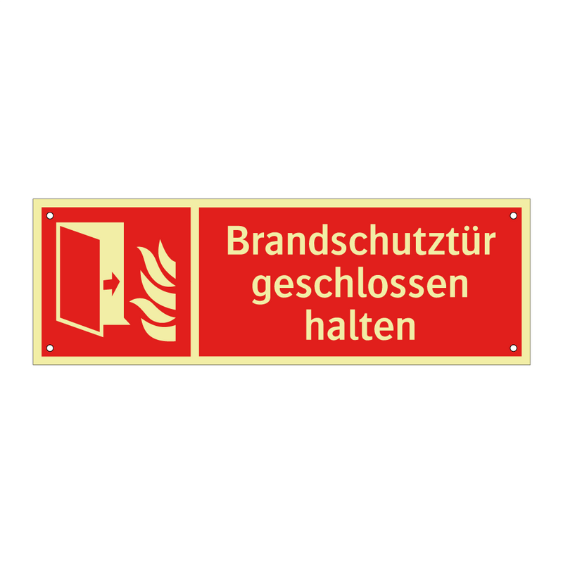 Brandschutztür geschlossen halten