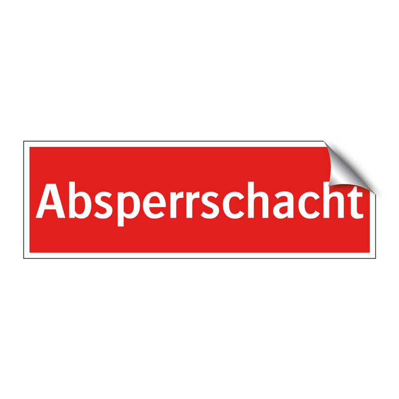 Absperrschacht