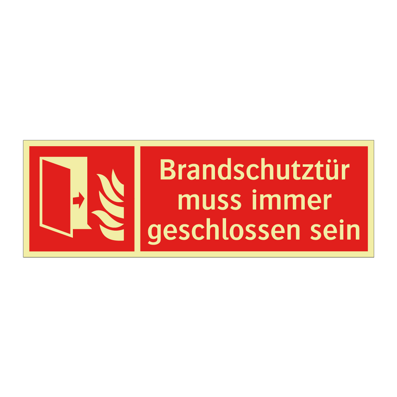 Brandschutztür muss immer geschlossen sein