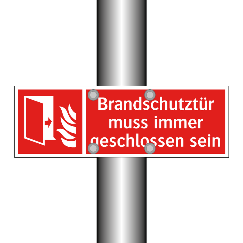 Brandschutztür muss immer geschlossen sein