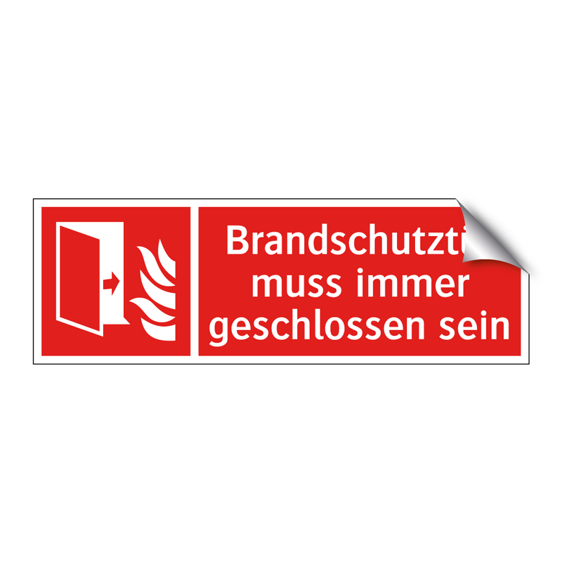 Brandschutztür muss immer geschlossen sein