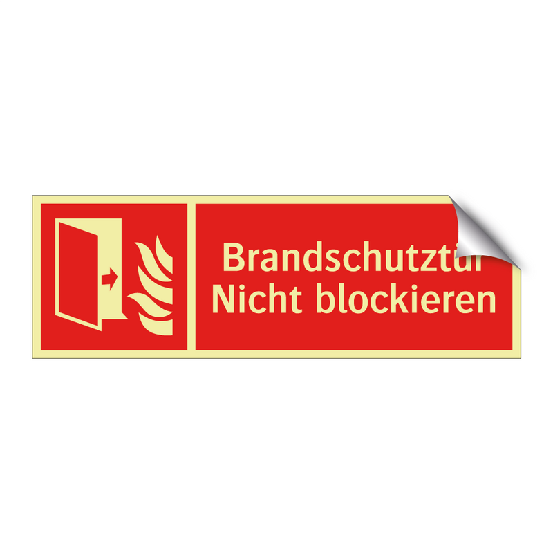 Brandschutztür Nicht blockieren