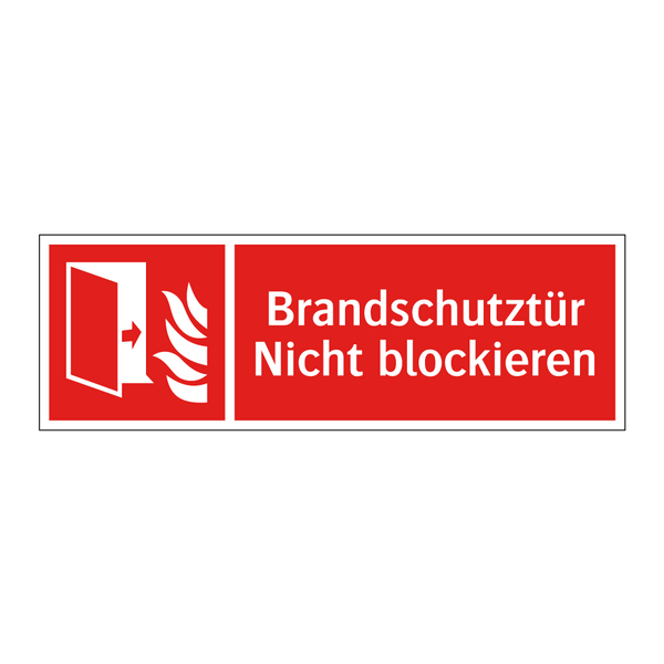 Brandschutztür Nicht blockieren