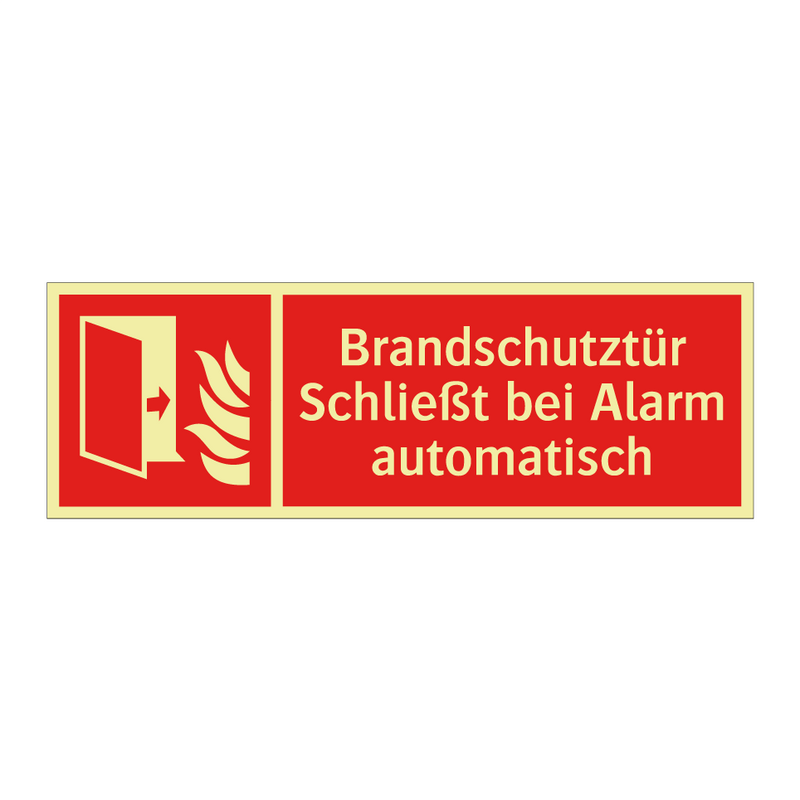 Brandschutztür Schließt bei Alarm automatisch