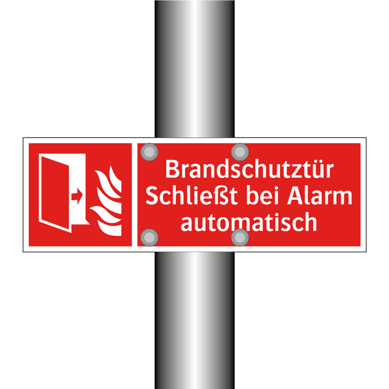 Brandschutztür Schließt bei Alarm automatisch